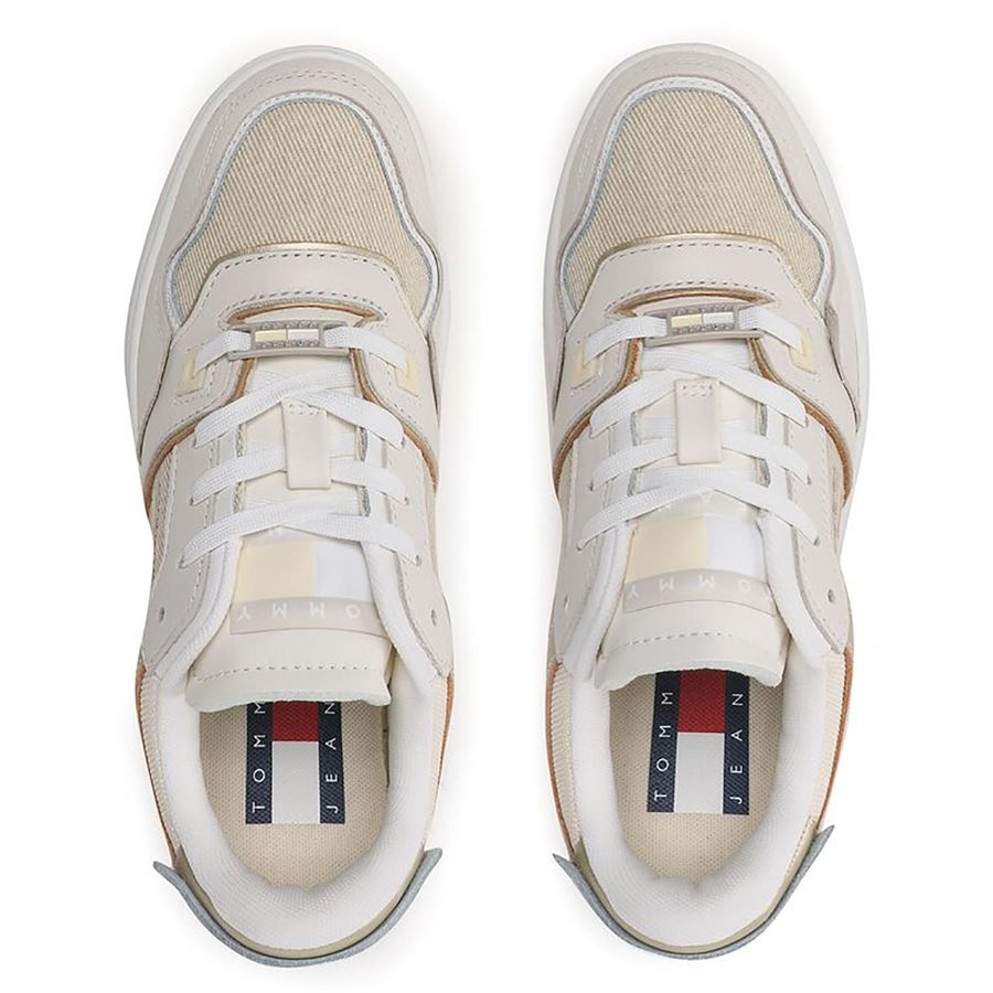 Tjw Retro Basket Lc Material Mix sneakers da donna Tommy Jeans | EN0EN02356YBI